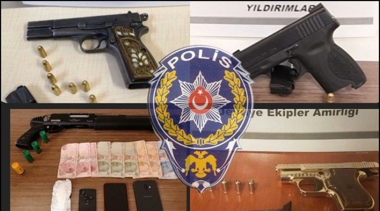 Gaziantep'te 4 adrese operasyon: 6 g&ouml;zaltı