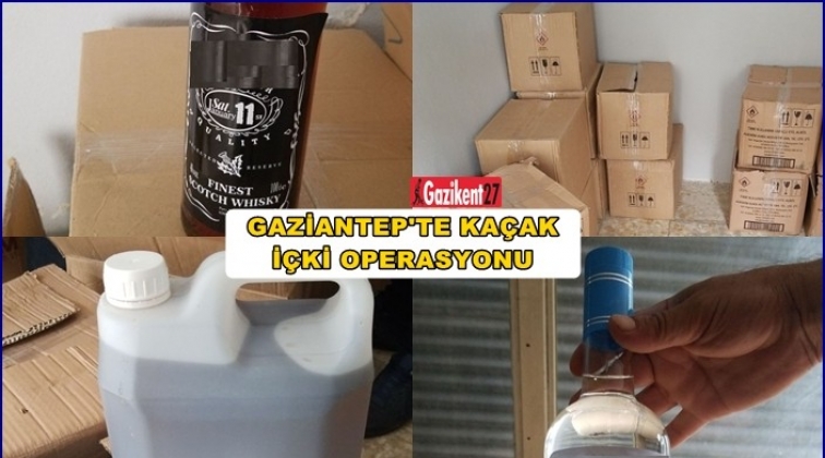 Gaziantep'te 400 şişe kaçak içki ele geçirildi