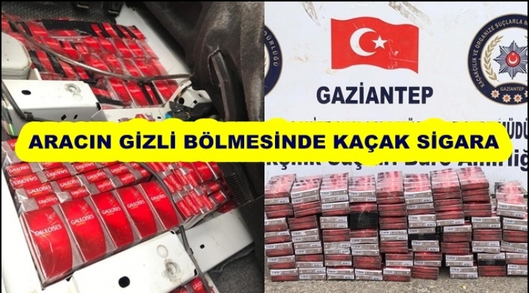 Gaziantep'te 750 paket kaçak sigara ele geçirildi
