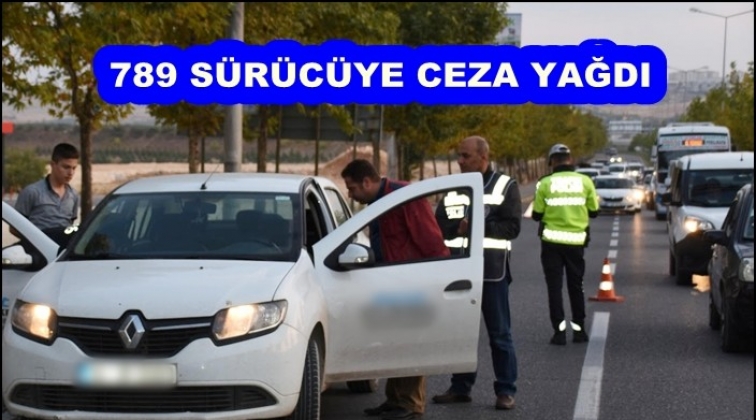 Gaziantep'te 789 sürücü yaya ve araca ceza