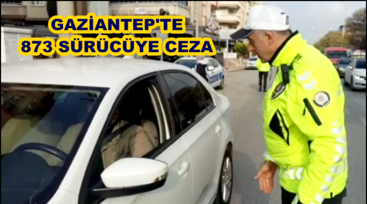 Gaziantep'te 873 s&uuml;r&uuml;c&uuml;, yolcu ve ara&ccedil; plakasına ceza