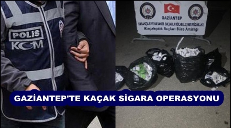 Gaziantep'te 910 paket ka&ccedil;ak sigara ele ge&ccedil;irildi
