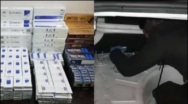 Gaziantep'te 980 paket ka&ccedil;ak sigara ele ge&ccedil;irildi
