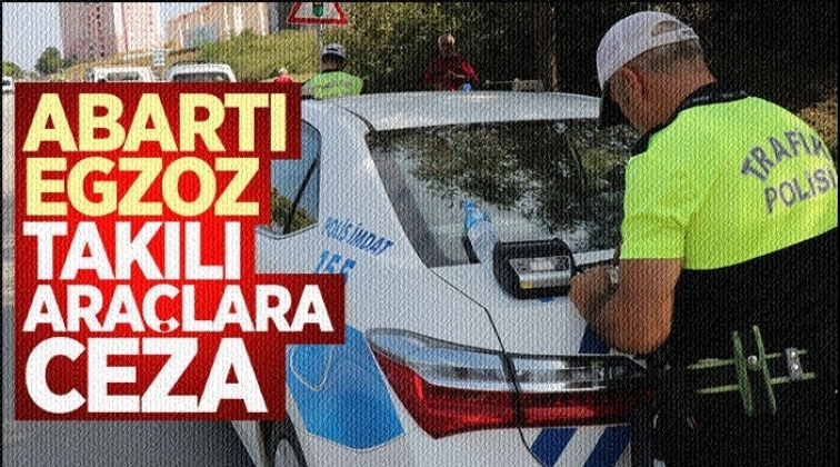 Gaziantep'te abartı egzozlu ara&ccedil;lara denetim