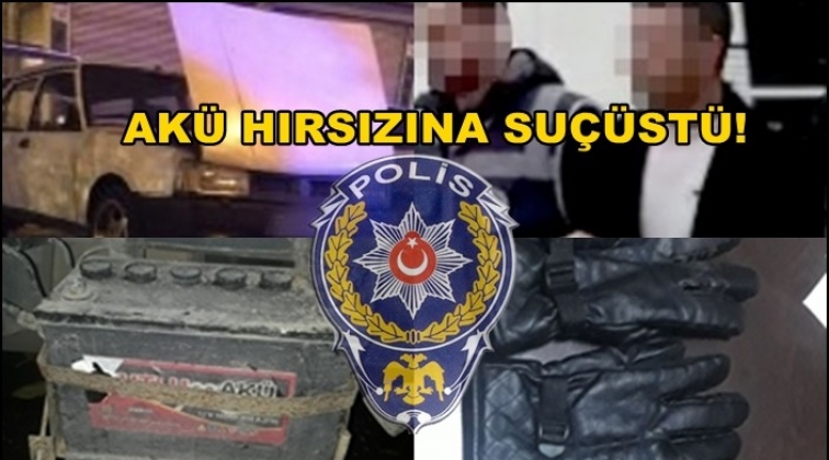 Gaziantep'te ak&uuml; &ccedil;alarken su&ccedil;&uuml;st&uuml; yakalandı!