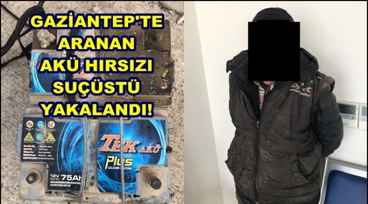 Gaziantep'te akü hırsızlığına suçüstü!