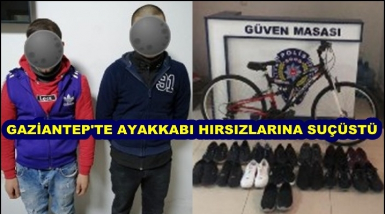 Gaziantep'te ayakkabı hırsızlığına suçüstü!