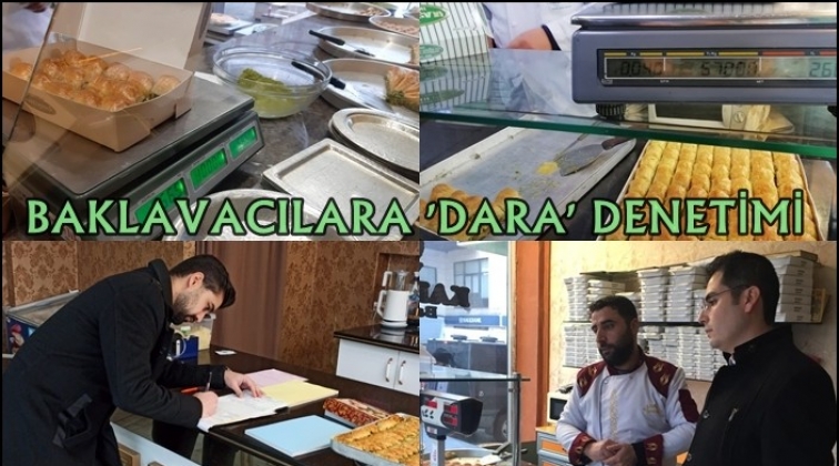 Gaziantep'te baklavacılara denetim