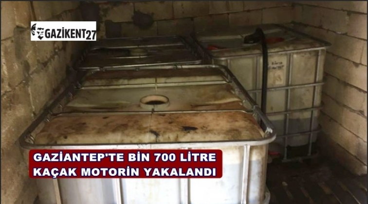 Gaziantep'te bin 700 litre kaçak motorin ele geçirildi