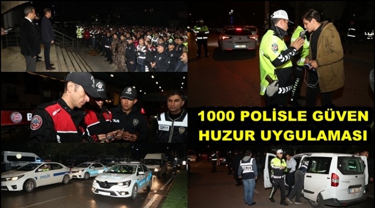 Gaziantep'te bin polisle dev huzur uygulaması