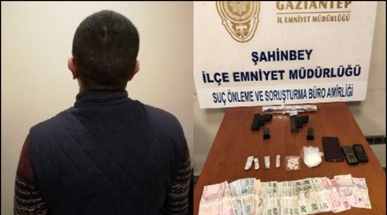 Gaziantep'te bir ikamete uyuşturucu operasyonu