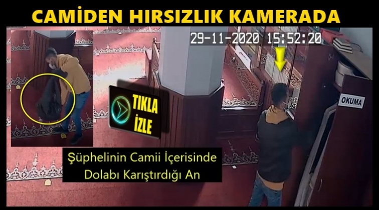 Gaziantep'te cami ve iş yeri hırsızlığı kamerada