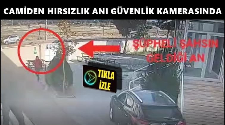 Gaziantep'te camiden hırsızlık kamerada...