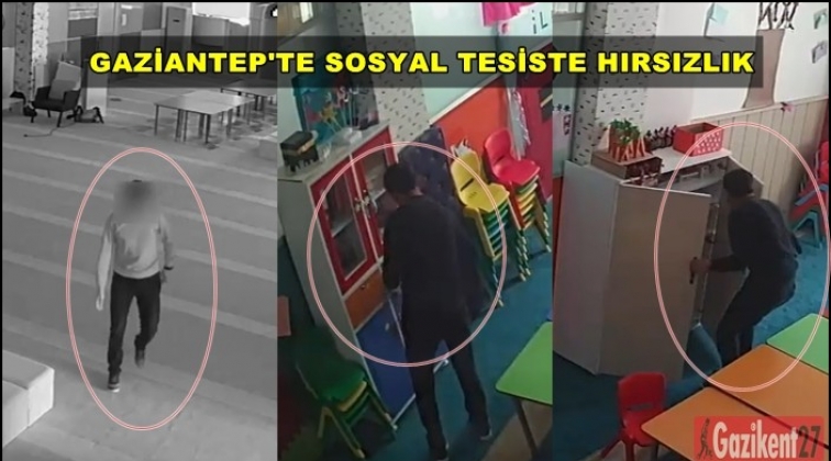 Gaziantep'te camiye ait sosyal tesiste hırsızlık