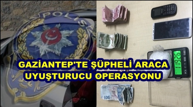 Gaziantep'te durdurulan araçtan uyuşturucu çıktı