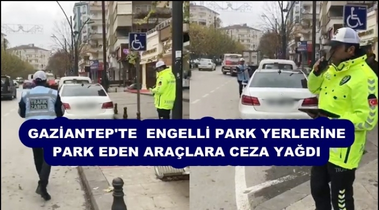 Gaziantep'te engelli park yeri denetimi