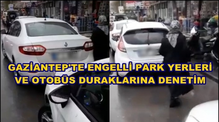 Gaziantep'te engelli park yerleri denetimi