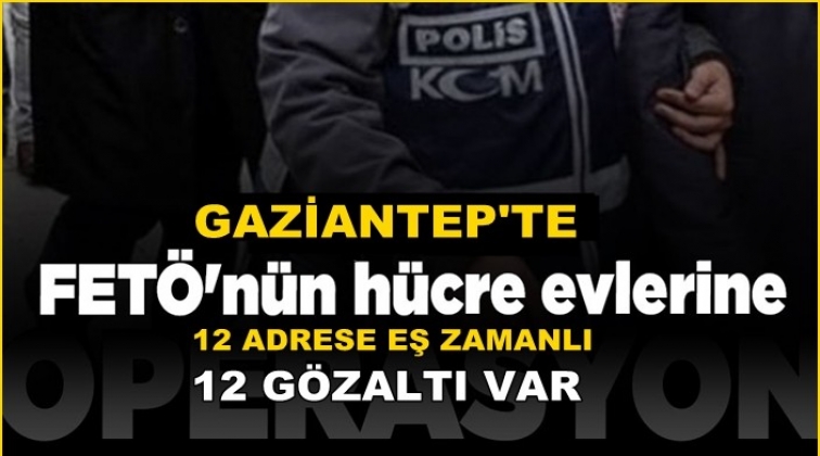 Gaziantep'te Fet&ouml;'n&uuml;n h&uuml;cre evlerine operasyon