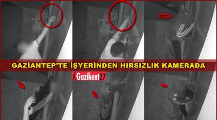 Gaziantep'te hırsızlar kameraya takıldı!