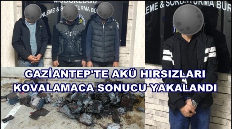 Gaziantep'te hırsızlar kovalamaca sonucu yakalandı!