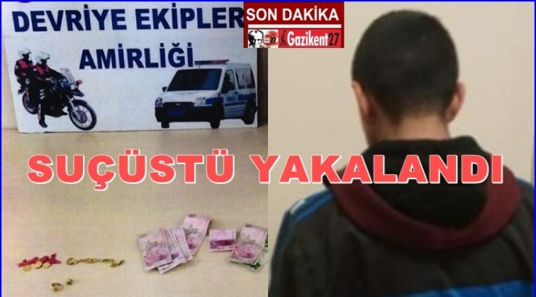 Gaziantep'te hırsızlık zanlısı suçüstü yakalandı