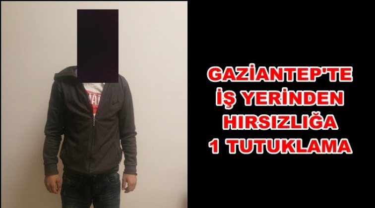 Gaziantep'te iş yerinden hırsızlığa 1 tutuklama