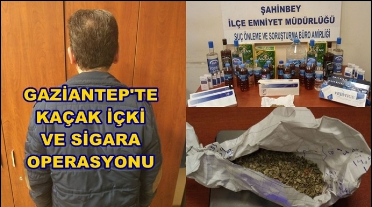 Gaziantep'te iş yerine kaçak içki baskını!