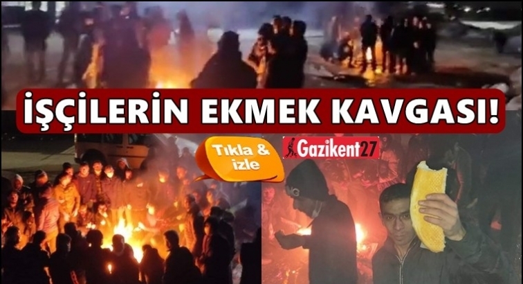 Gaziantep'te iş&ccedil;iler d&uuml;ş&uuml;k zamma karşı iş bıraktı!