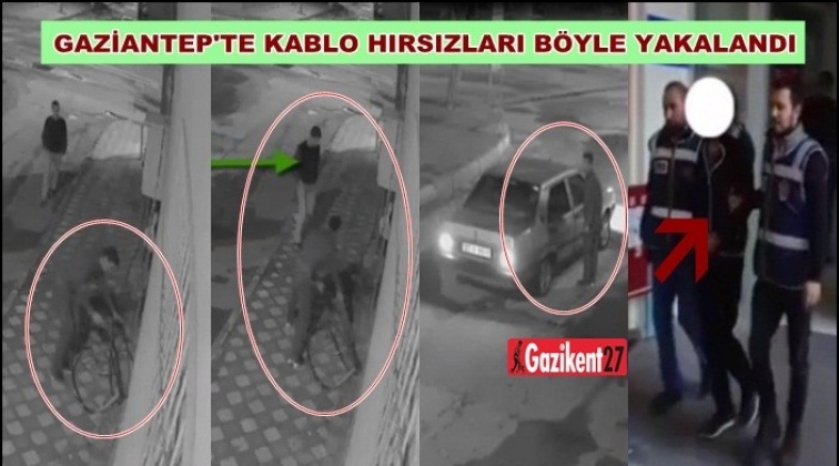 Gaziantep'te kablo hırsızları tutuklandı