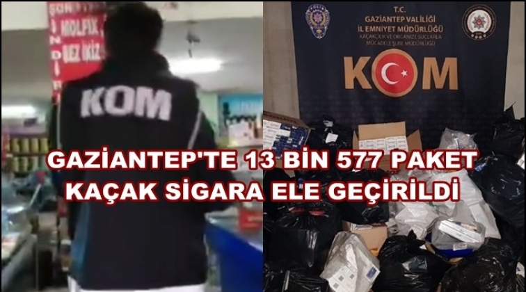 Gaziantep'te ka&ccedil;ak sigara operasyonları s&uuml;r&uuml;yor