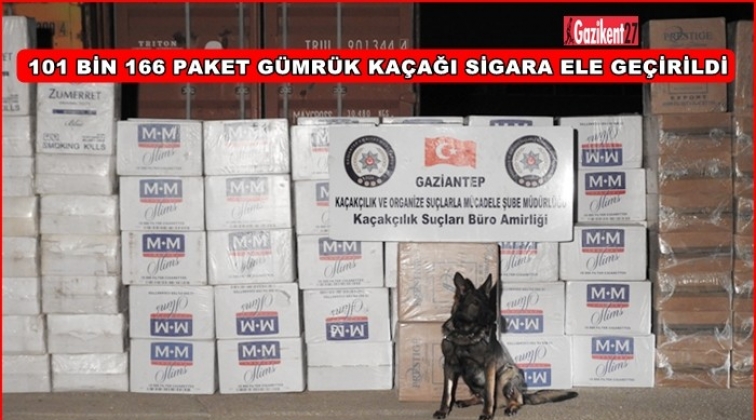 Gaziantep'te kaçak sigara operasyonu