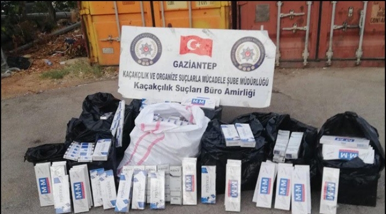 Gaziantep'te ka&ccedil;ak sigara operasyonu