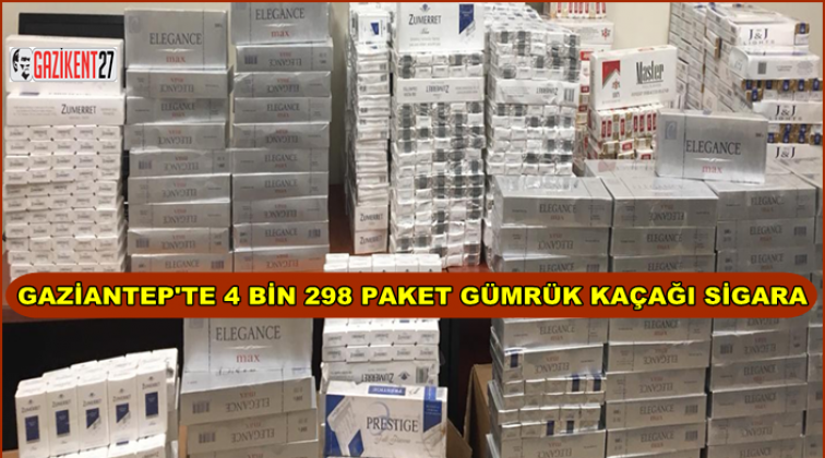 Gaziantep'te ka&ccedil;ak sigara operasyonu: 4 g&ouml;zaltı