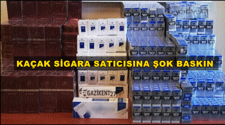 Gaziantep'te ka&ccedil;ak sigara satıcısına operasyon