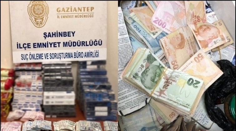 Gaziantep'te ka&ccedil;ak sigara ve &ccedil;ay operasyonu