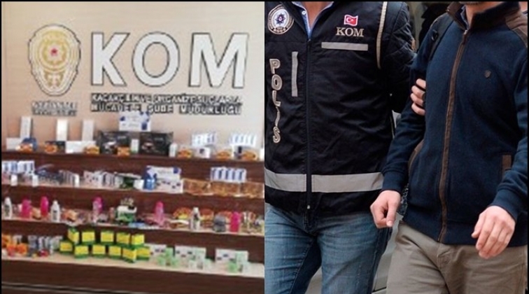 Gaziantep'te ka&ccedil;ak sigara ve ila&ccedil; operasyonu