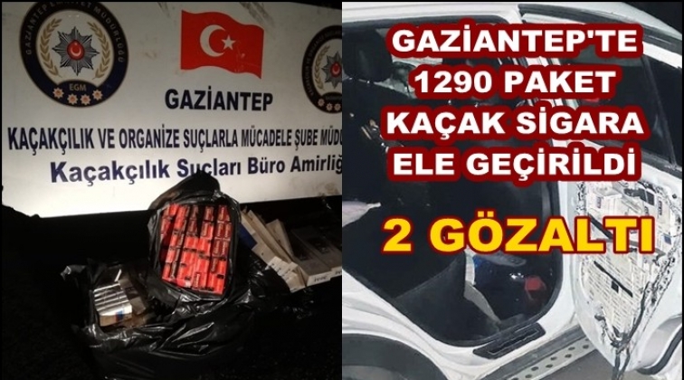 Gaziantep'te ka&ccedil;ak sigaraya 2 g&ouml;zaltı