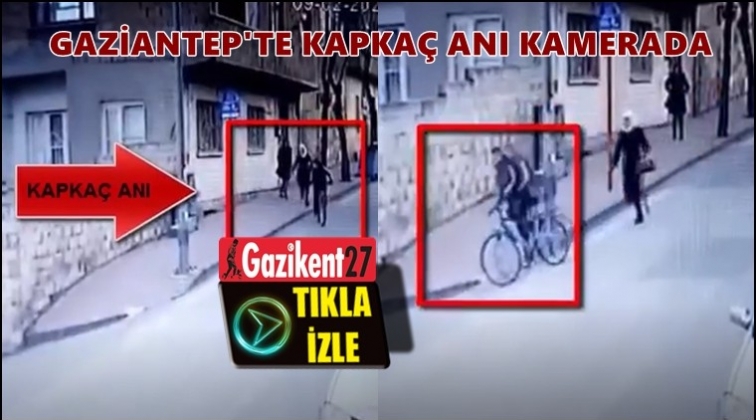 Gaziantep'te kapkaç anı güvenlik kamerasında