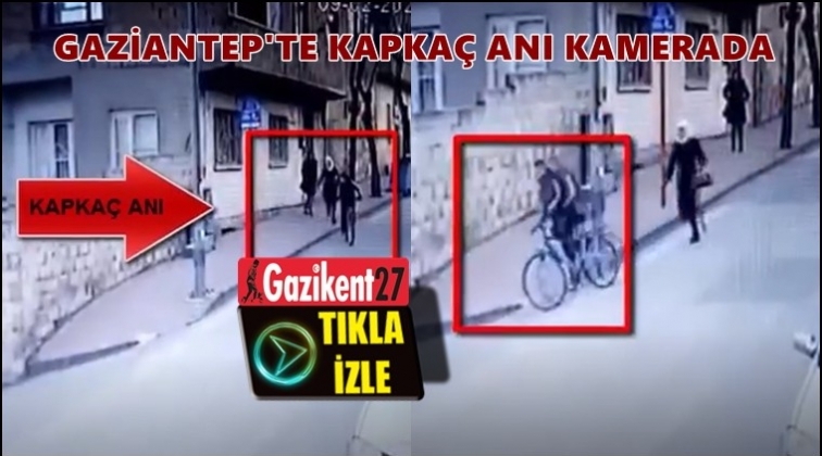 Gaziantep'te kapka&ccedil; anı g&uuml;venlik kamerasında