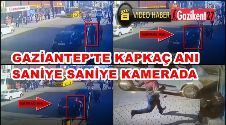Gaziantep'te kapka&ccedil; anı kamerada