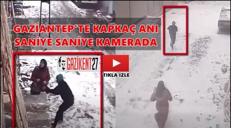 Gaziantep'te kapka&ccedil; anı kamerada! Tıkla izle