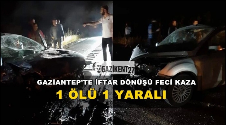 Gaziantep'te kaza: 1 &ouml;l&uuml; 5 yaralı