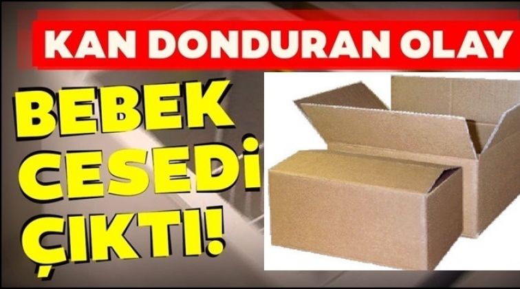 Gaziantep'te kutu i&ccedil;erisinde bebek cesedi bulundu