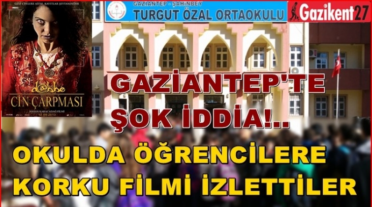 Gaziantep'te matematik dersinde 'Cin çarpması' filmi!