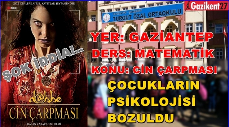 Gaziantep'te ortaokulda korku filmi iddiası
