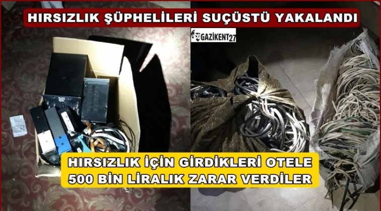 Gaziantep'te otelde hırsızlığa suçüstü