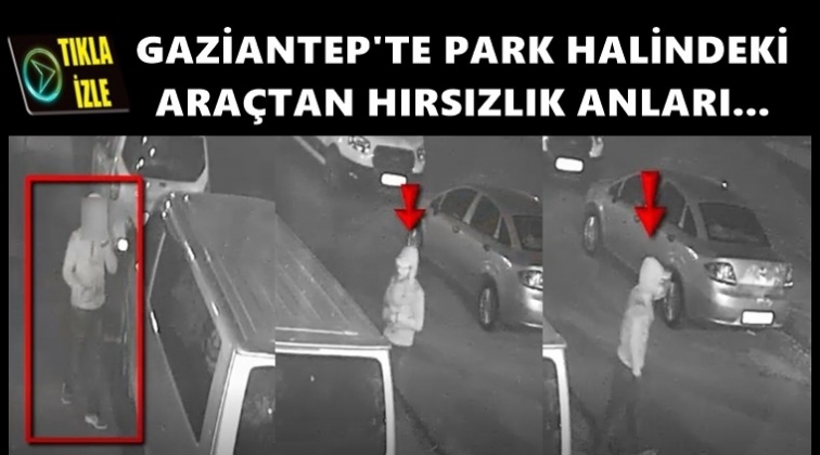 Gaziantep'te otodan hırsızlık anları...
