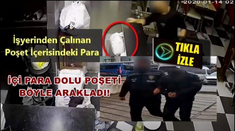 Gaziantep'te para dolu poşet b&ouml;yle &ccedil;alındı