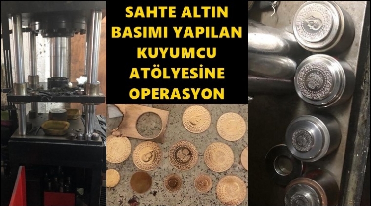 Gaziantep'te sahte altın operasyonu