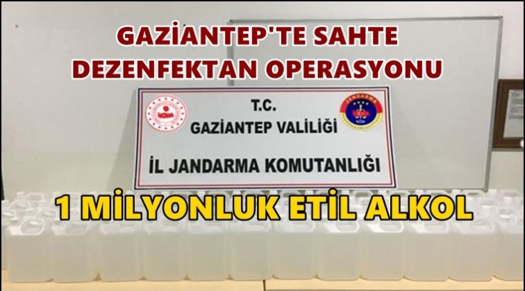 Gaziantep'te sahte dezenfektan operasyonu